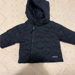 Patagonia Dark Blue Quilted Baby Jacket
